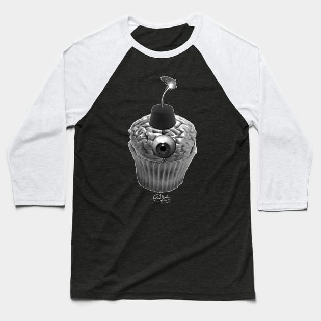 Cupcakes Baseball T-Shirt by thechristianbernal